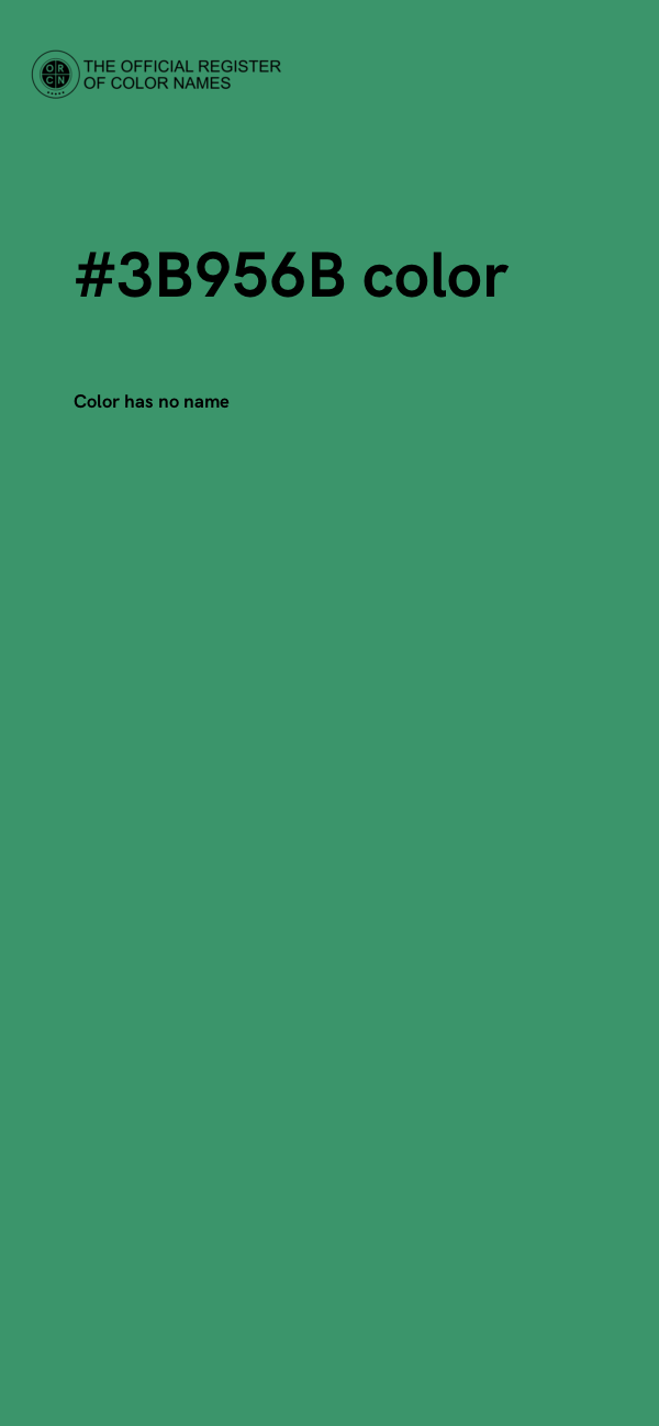 #3B956B color image
