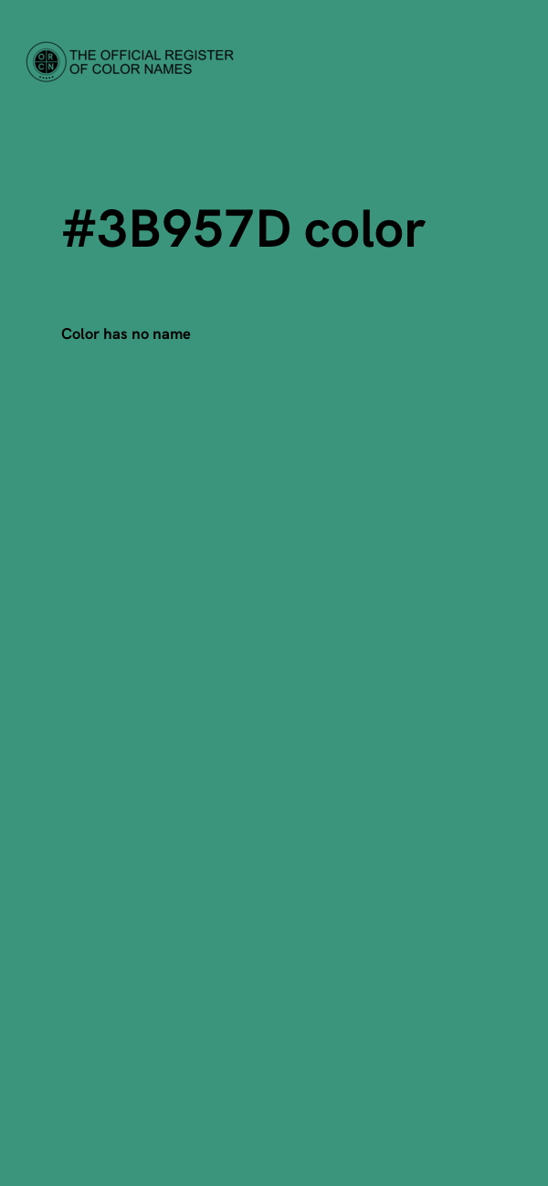 #3B957D color image