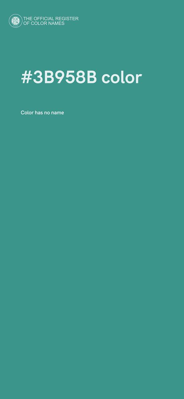 #3B958B color image