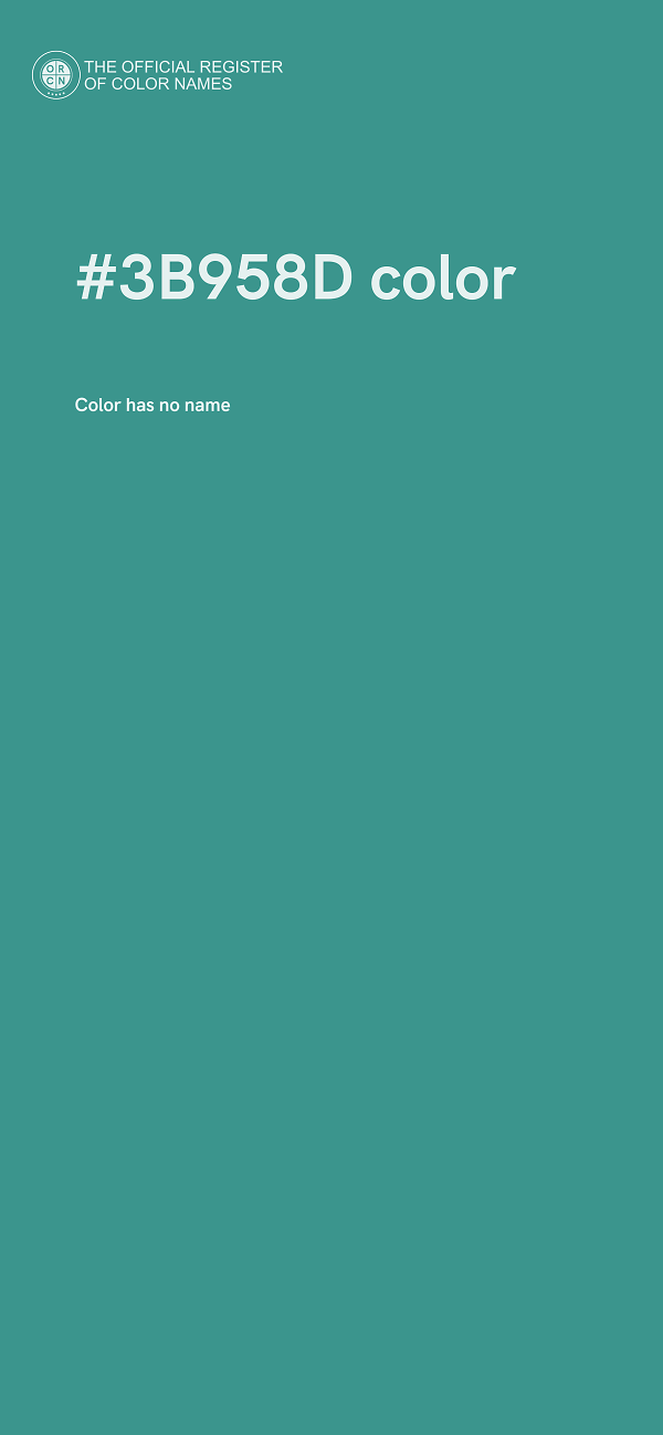 #3B958D color image