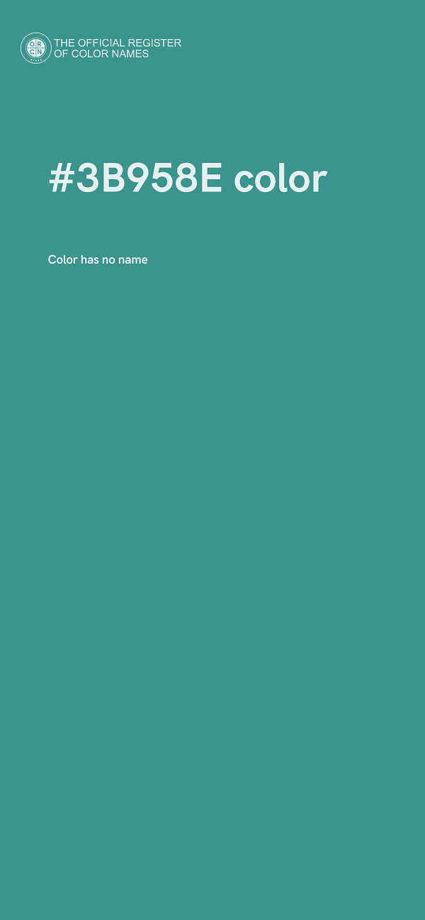 #3B958E color image