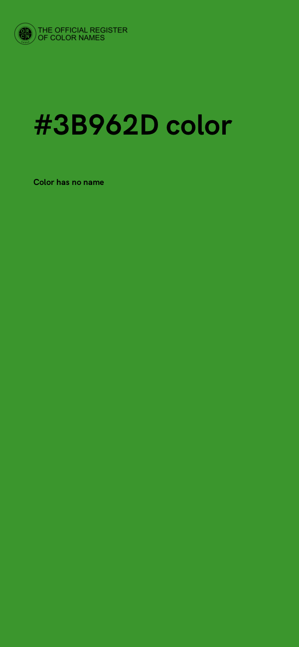 #3B962D color image
