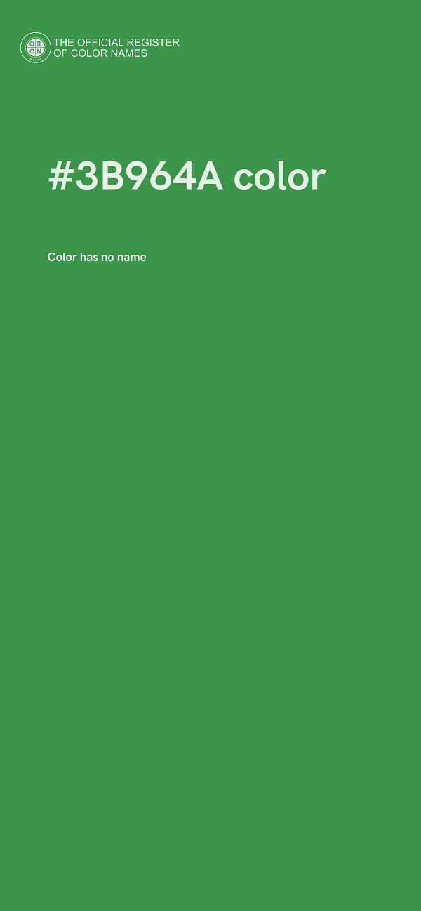#3B964A color image