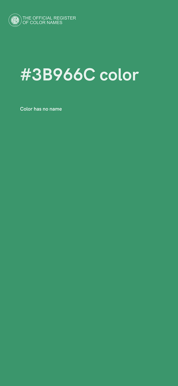 #3B966C color image