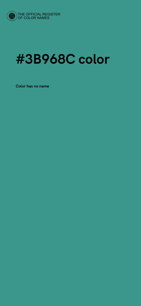 #3B968C color image