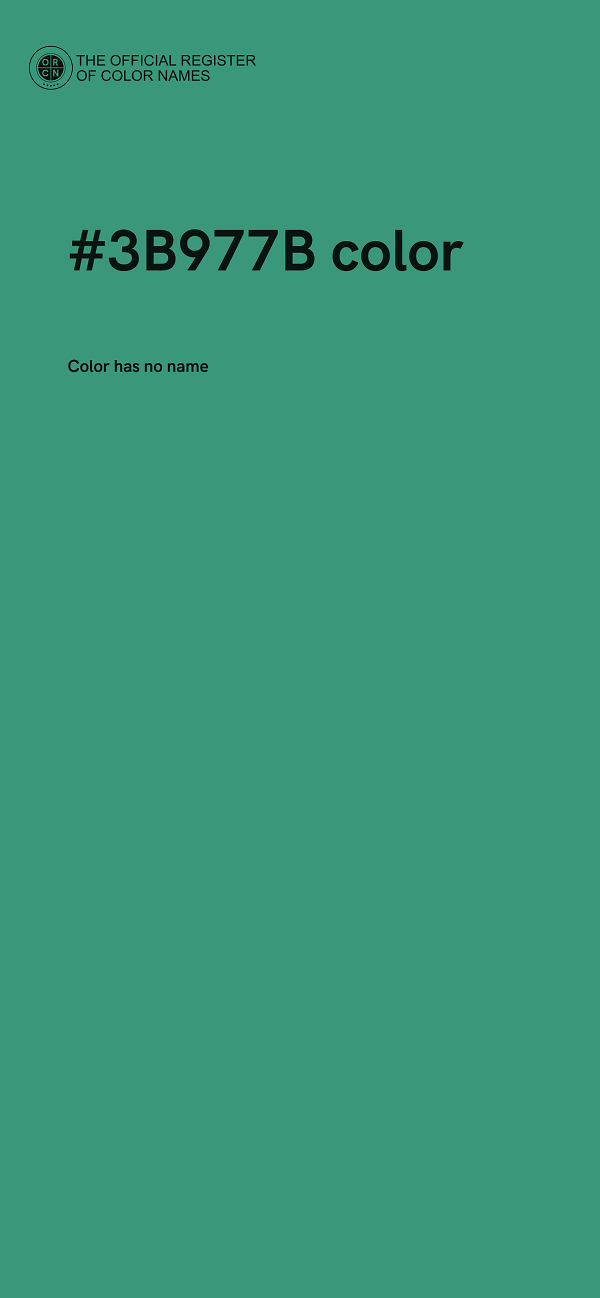 #3B977B color image