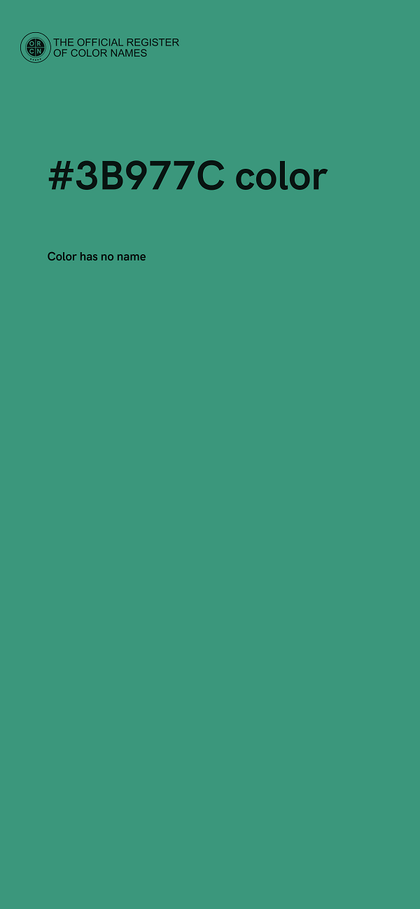 #3B977C color image
