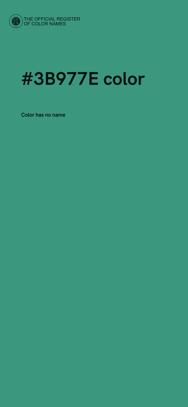 #3B977E color image