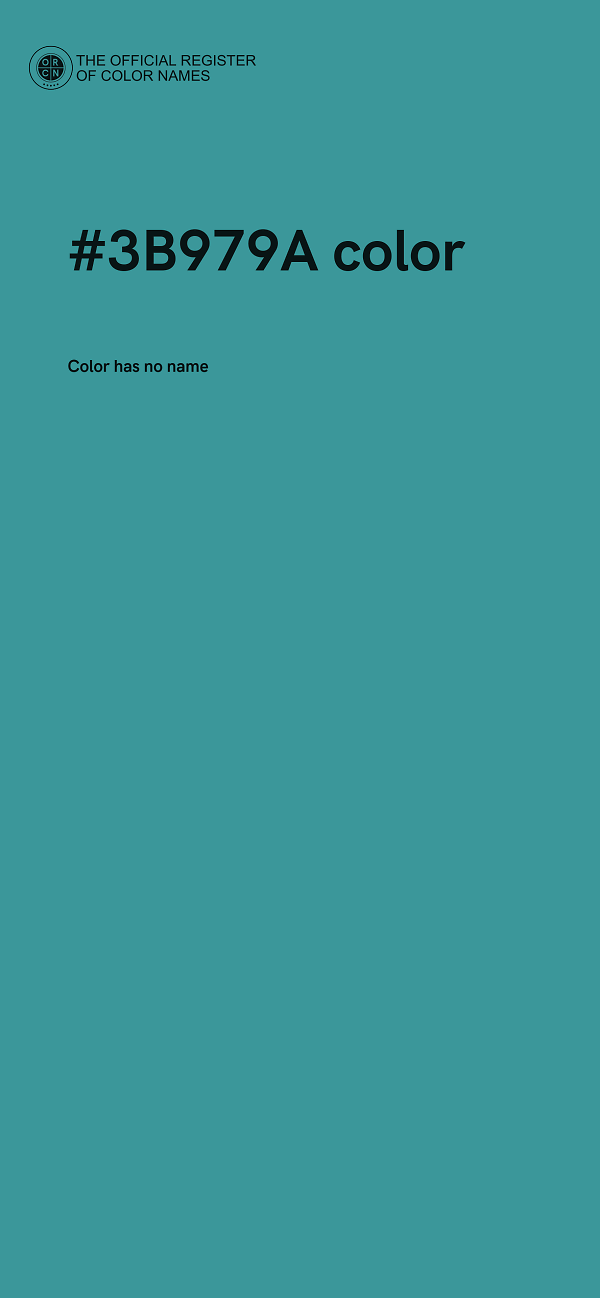 #3B979A color image