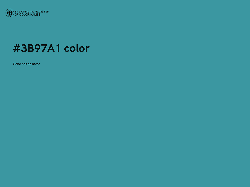 #3B97A1 color image