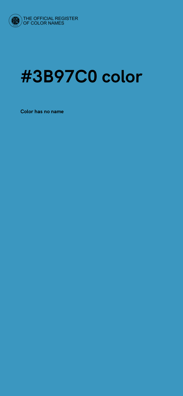 #3B97C0 color image