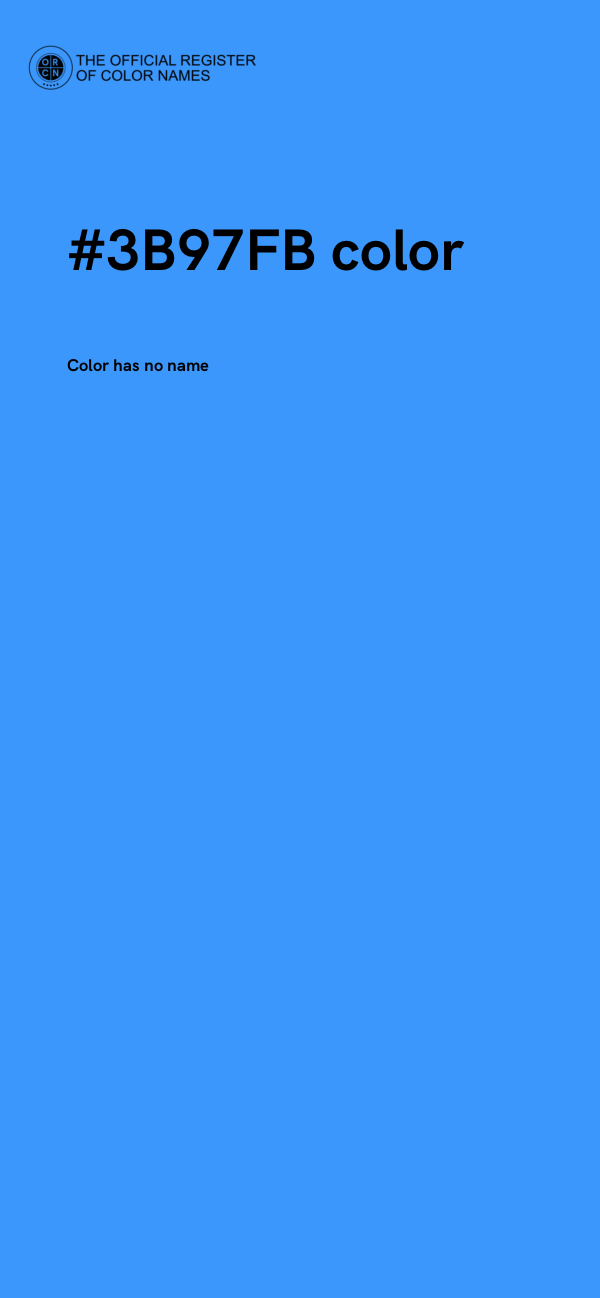 #3B97FB color image