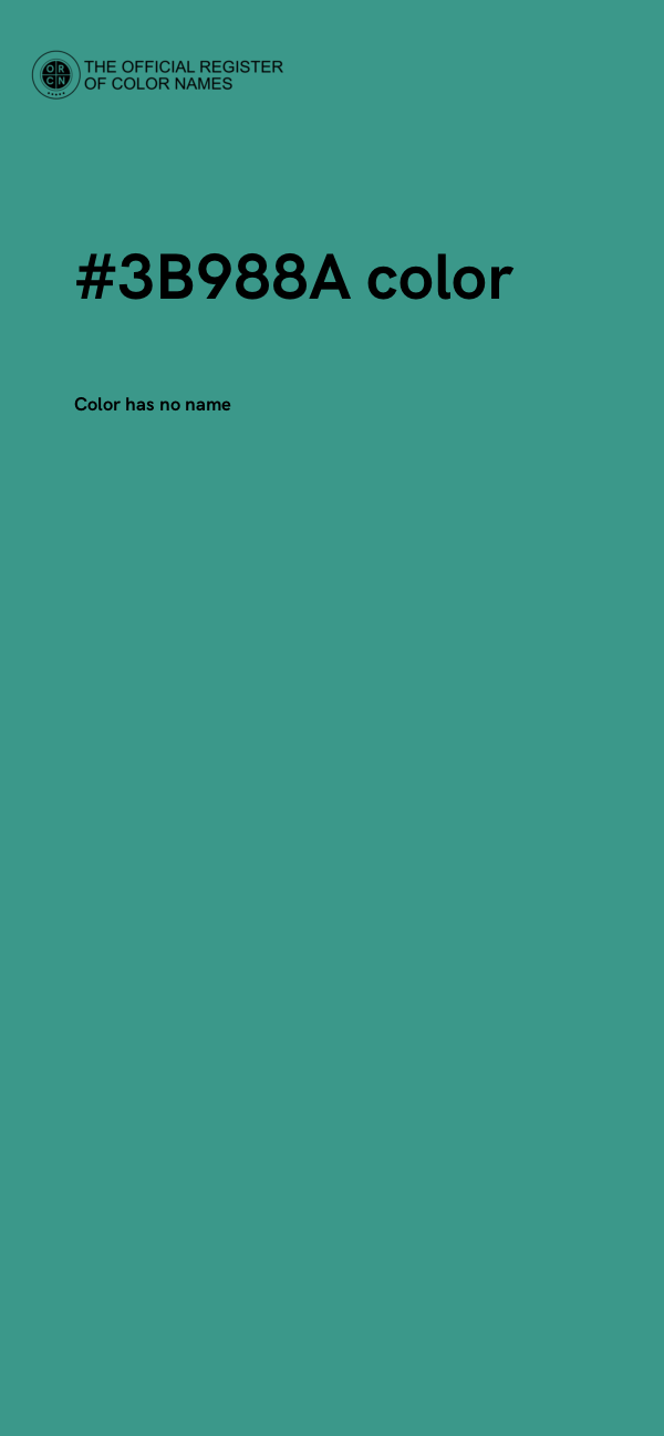 #3B988A color image