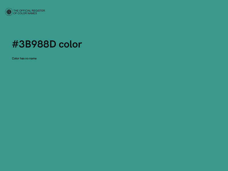 #3B988D color image