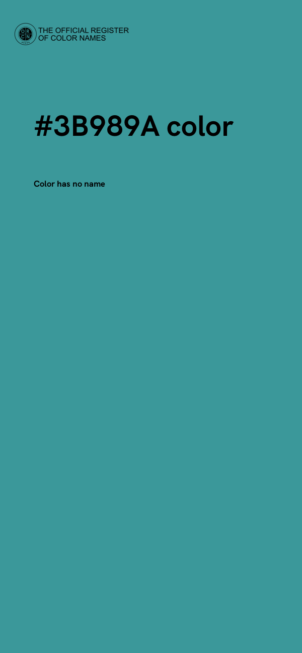 #3B989A color image