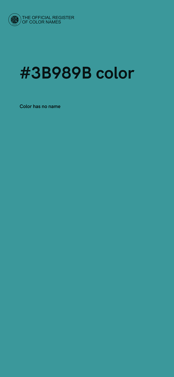 #3B989B color image