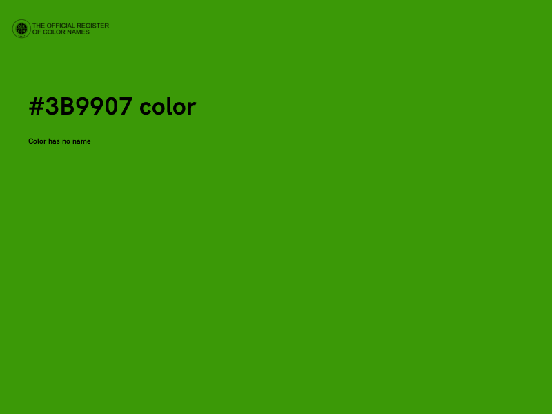 #3B9907 color image