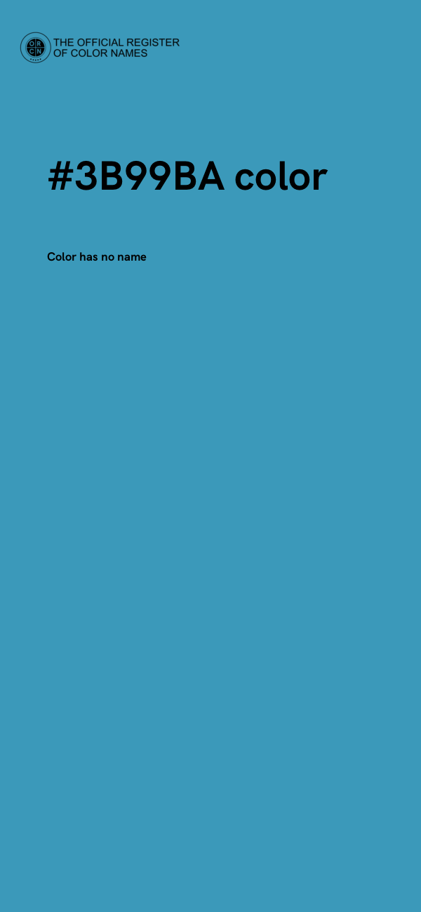 #3B99BA color image