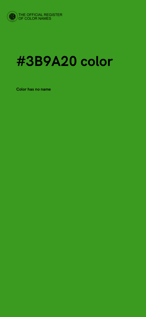 #3B9A20 color image
