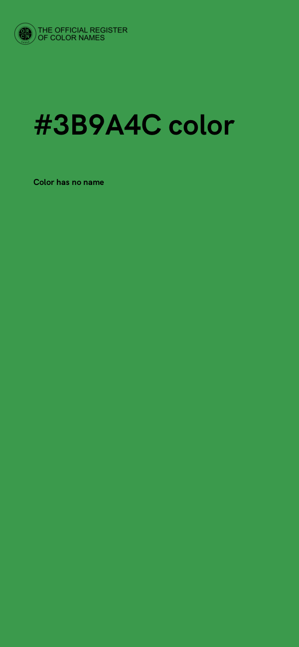 #3B9A4C color image