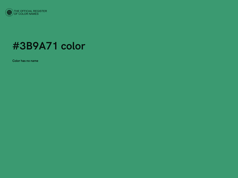 #3B9A71 color image