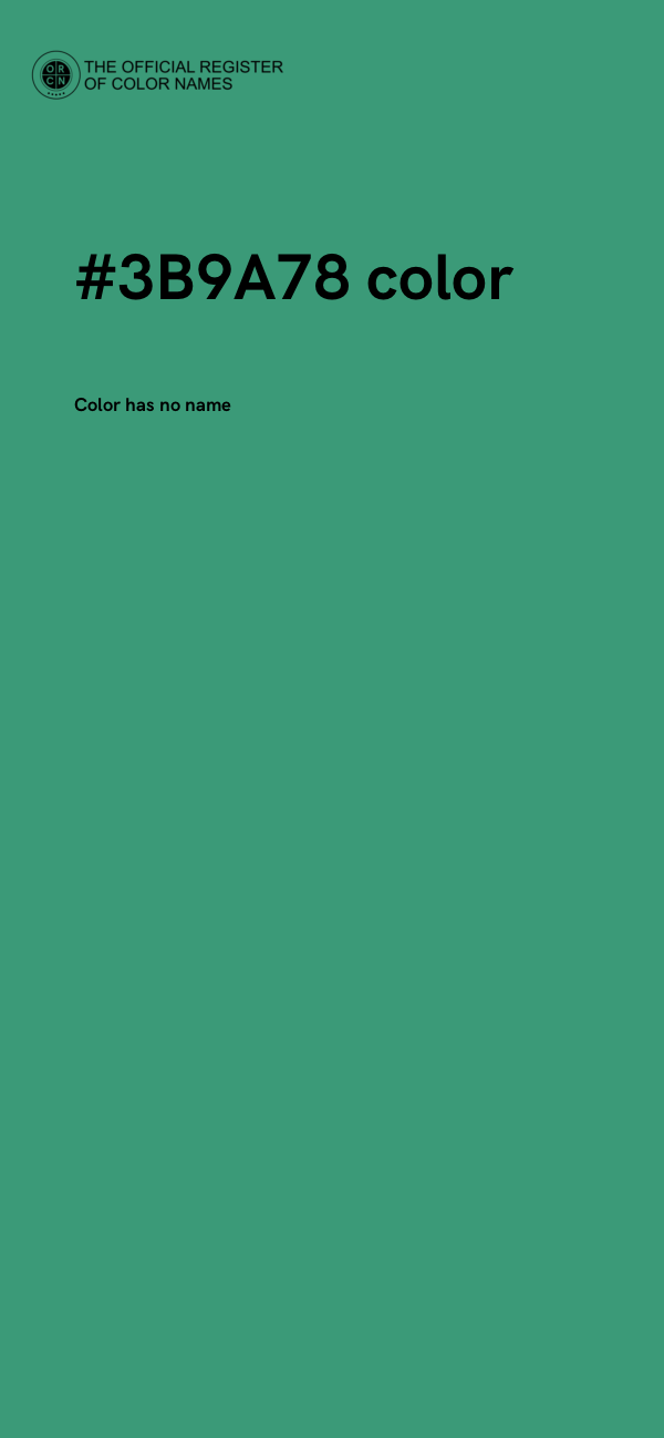 #3B9A78 color image