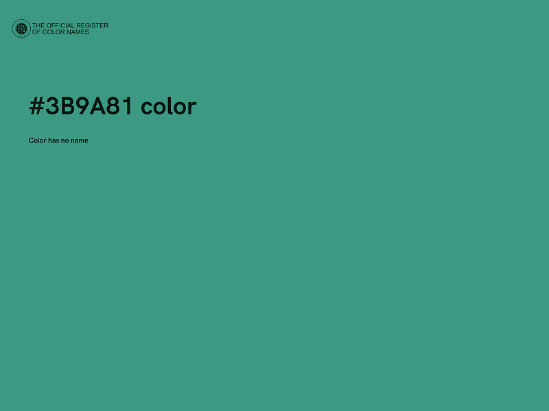 #3B9A81 color image