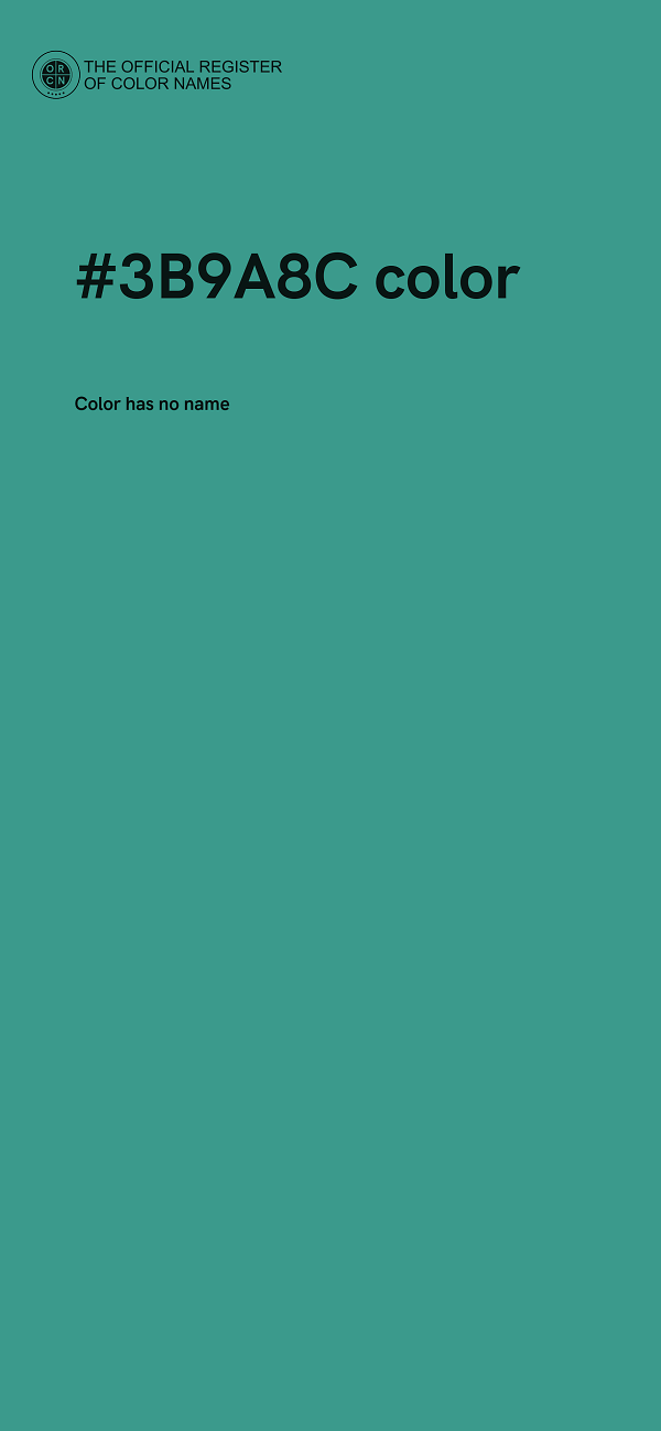 #3B9A8C color image