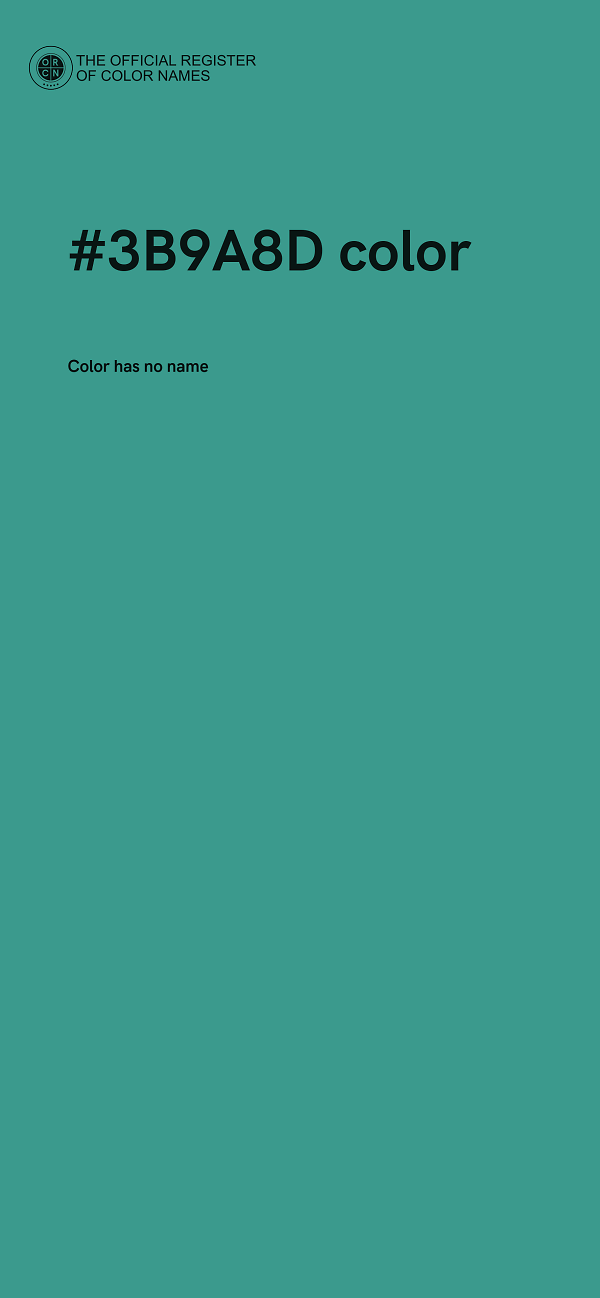 #3B9A8D color image