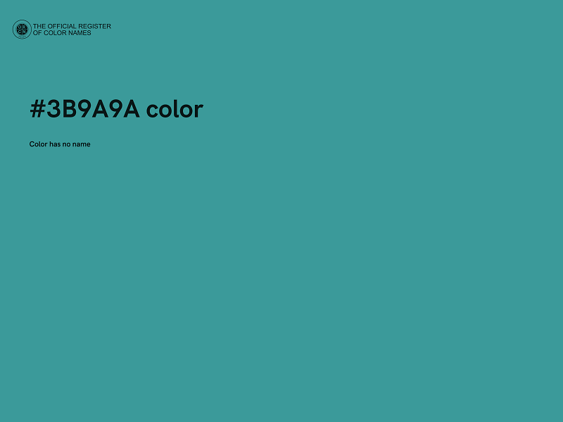 #3B9A9A color image