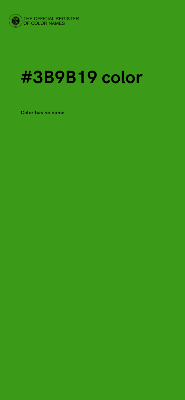 #3B9B19 color image