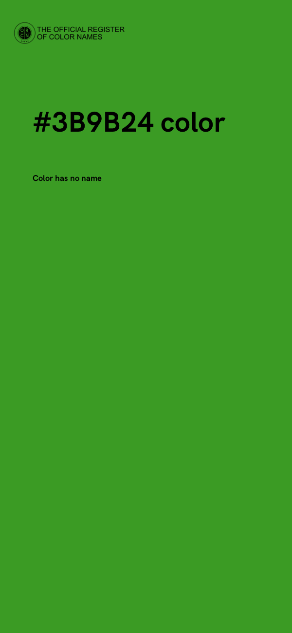 #3B9B24 color image
