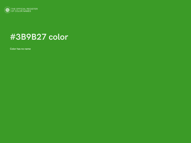 #3B9B27 color image