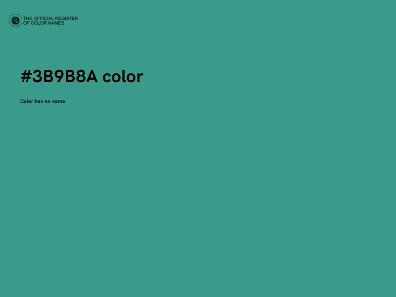 #3B9B8A color image