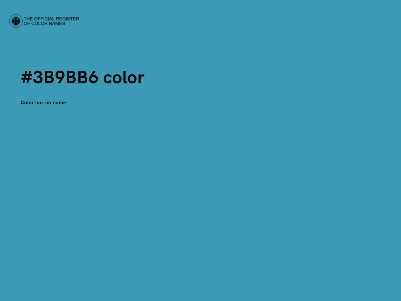 #3B9BB6 color image