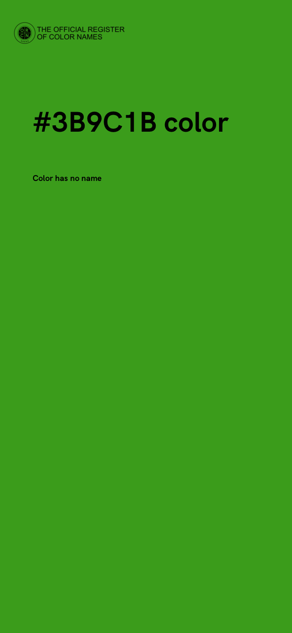 #3B9C1B color image