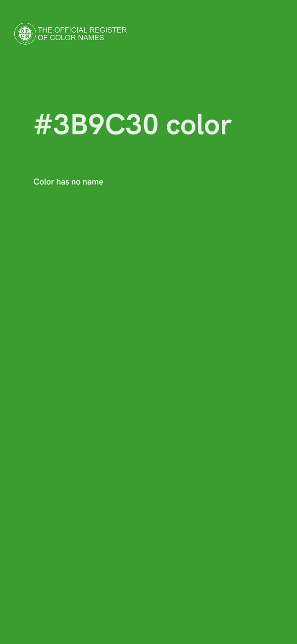 #3B9C30 color image