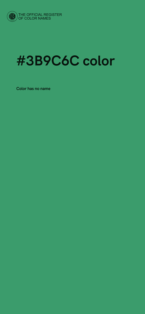 #3B9C6C color image