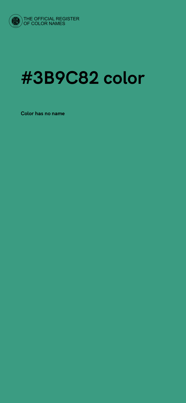 #3B9C82 color image