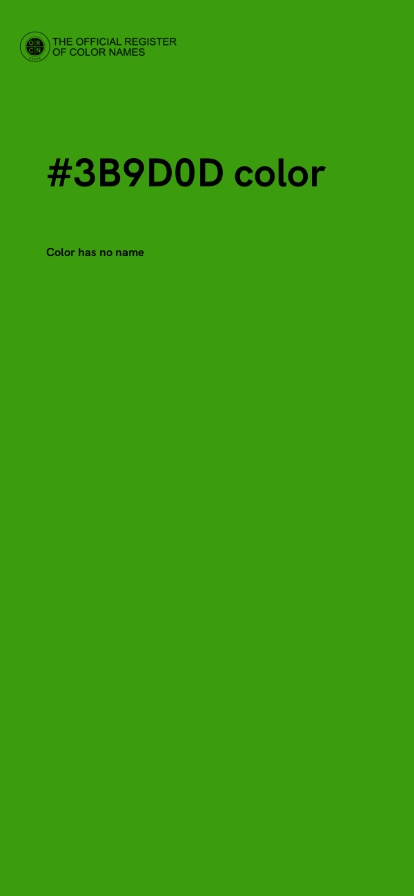 #3B9D0D color image