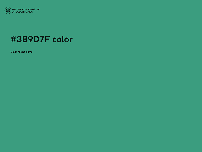 #3B9D7F color image