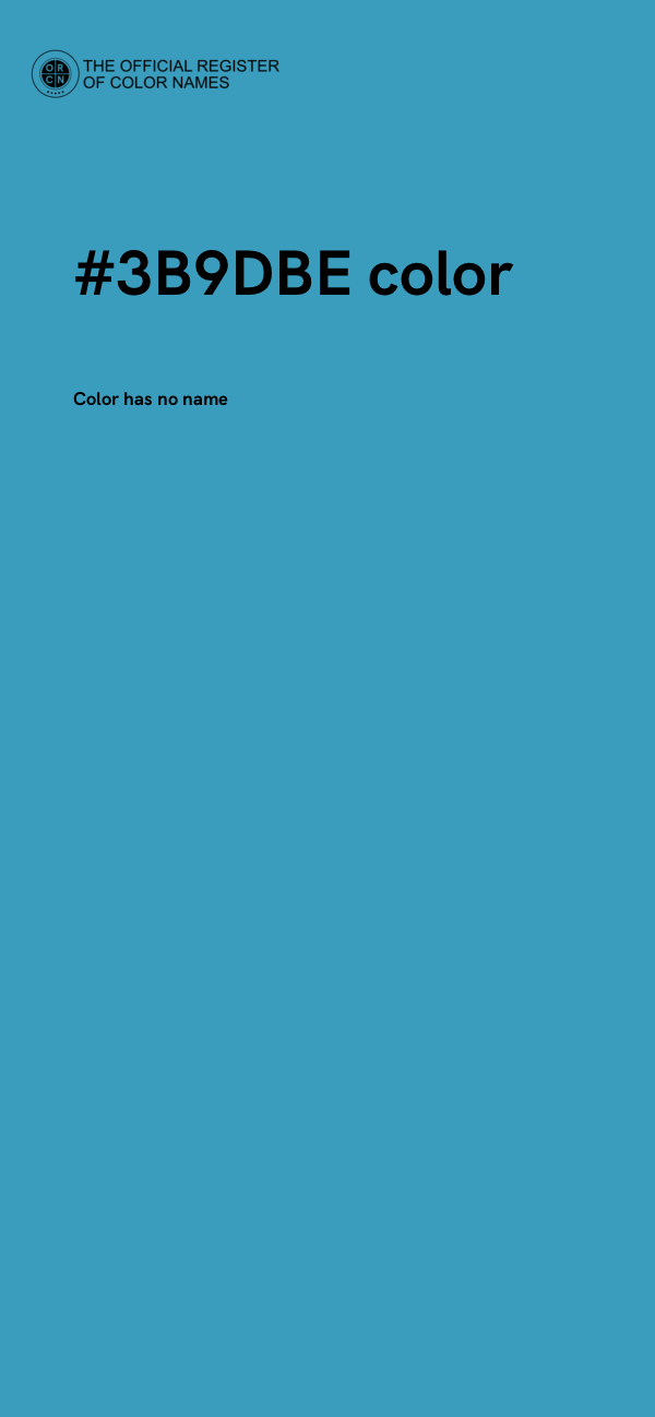 #3B9DBE color image