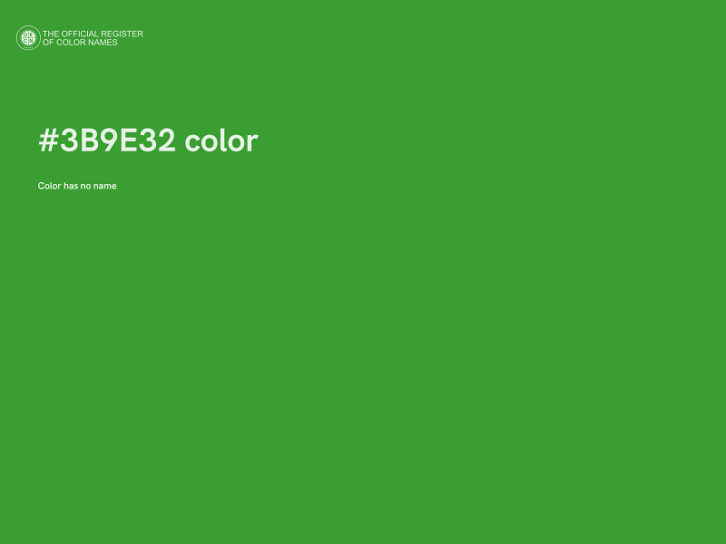 #3B9E32 color image