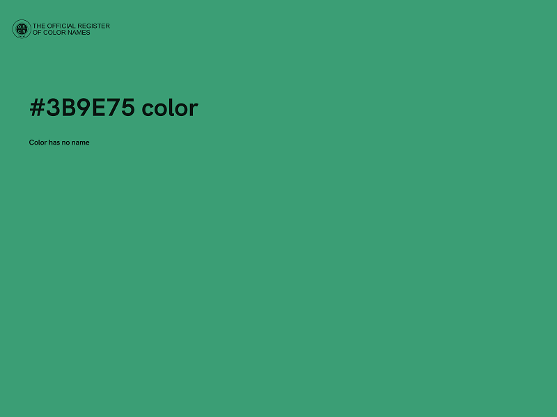 #3B9E75 color image