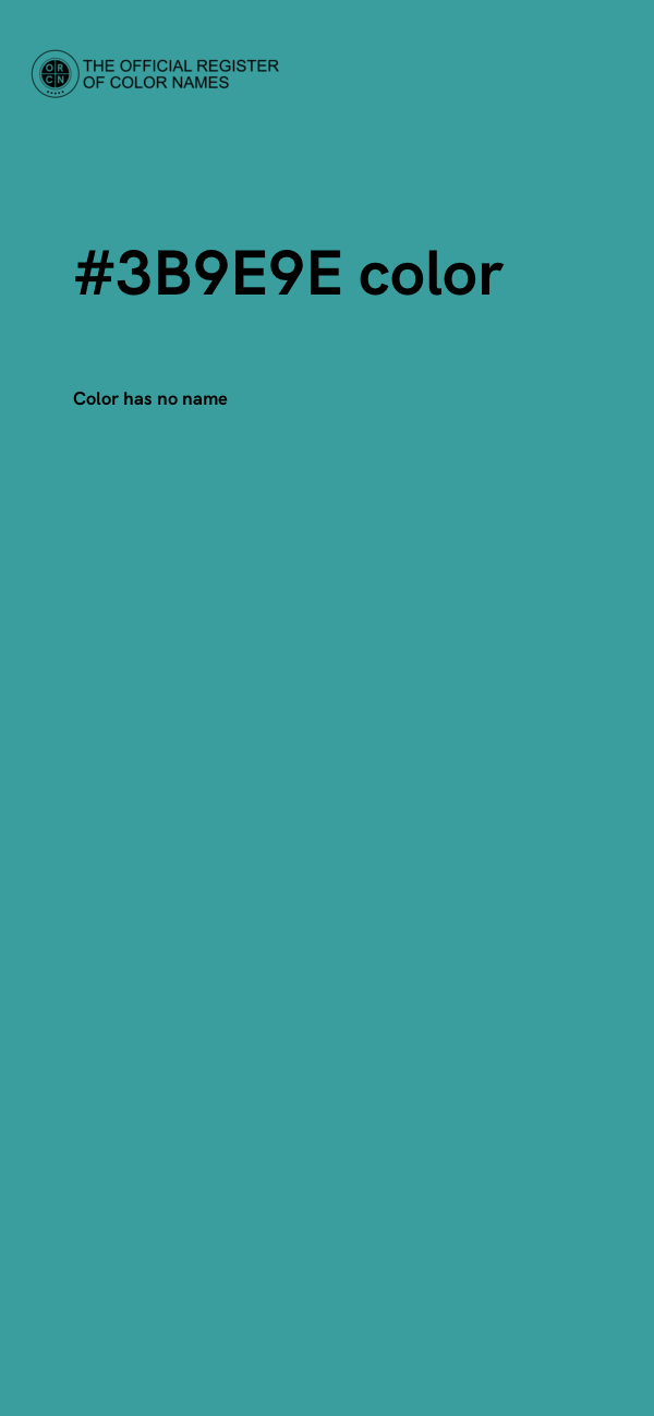 #3B9E9E color image
