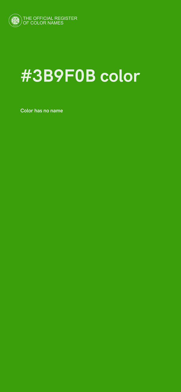 #3B9F0B color image