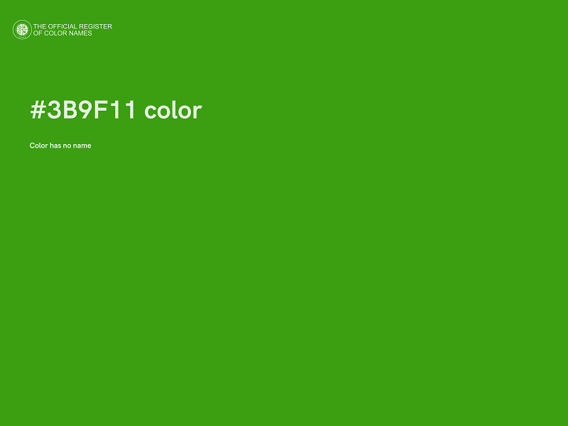 #3B9F11 color image