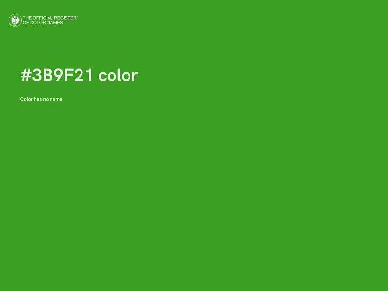 #3B9F21 color image