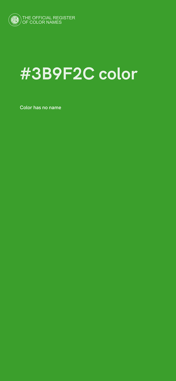 #3B9F2C color image