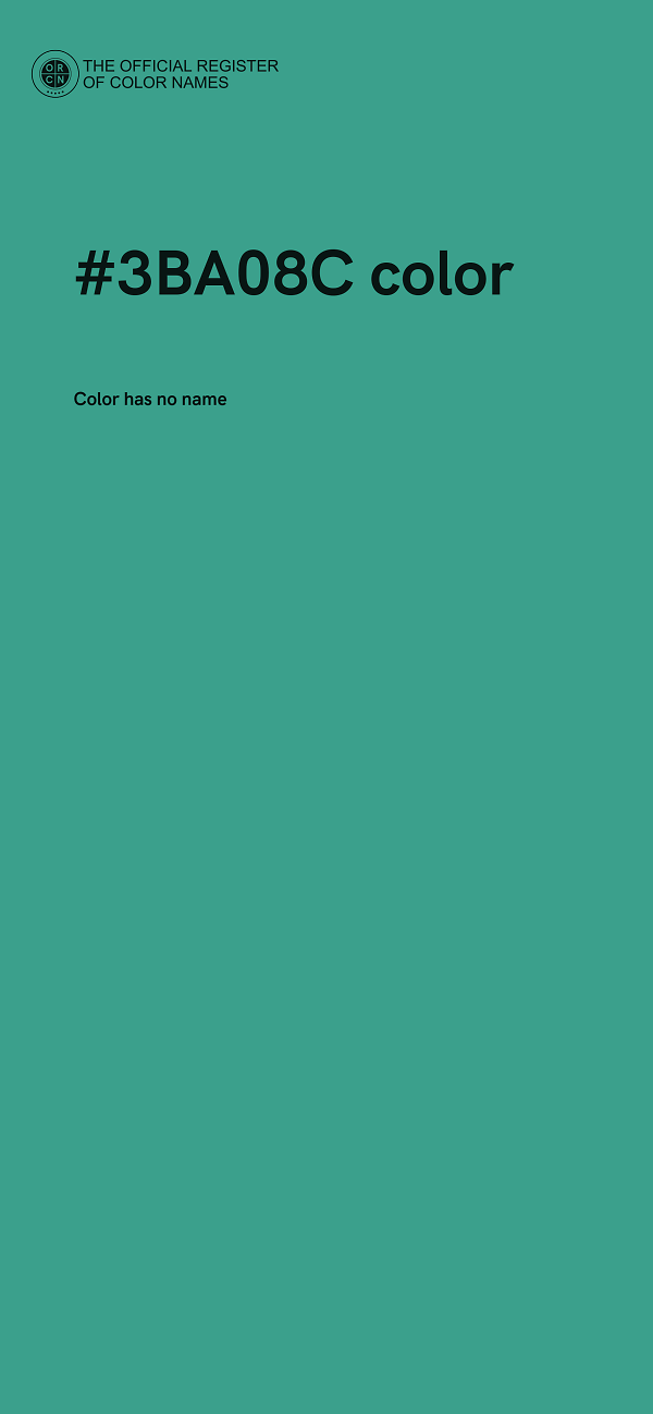 #3BA08C color image